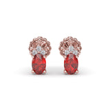 14Kt Rose Gold Color Fashion Earrings