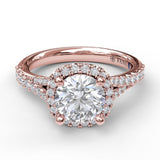 18Kt Rose Gold Bridal Engagement Rings