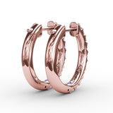 14Kt Rose Gold Diamond Fashion Earrings