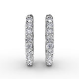 14Kt White Gold Diamond Fashion Earrings