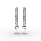 14Kt White Gold Diamond Fashion Earrings