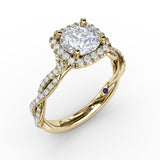 18Kt Yellow Gold Bridal Engagement Rings