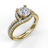 14Kt Yellow Gold Bridal Engagement Rings