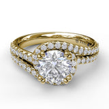 14Kt Yellow Gold Bridal Engagement Rings