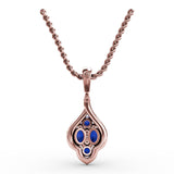 14Kt Rose Gold  Color Fashion Pendants