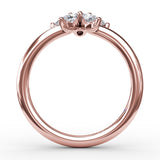 14Kt Rose Gold Diamond Fashion Rings