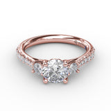 18Kt Rose Gold Bridal Engagement Rings