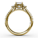 18Kt Yellow Gold Bridal Engagement Rings