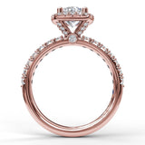 14Kt Rose Gold Bridal Engagement Rings