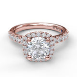 14Kt Rose Gold Bridal Engagement Rings