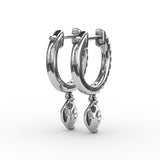 14Kt White Gold Diamond Fashion Earrings