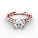 18Kt Rose Gold Bridal Engagement Rings