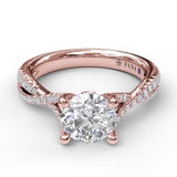 18Kt Rose Gold Bridal Engagement Rings