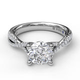 18Kt White Gold Bridal Engagement Rings