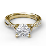 18Kt Yellow Gold Bridal Engagement Rings