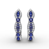 14Kt White Gold Color Fashion Earrings