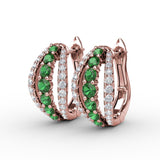 14Kt Rose Gold Color Fashion Earrings