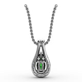 14Kt White Gold Color Fashion Pendants