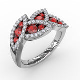 14Kt White Gold Color Fashion Fashion Rings