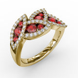 14Kt Yellow Gold Color Fashion Fashion Rings