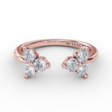 14Kt Rose Gold Diamond Fashion Rings