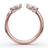 14Kt Rose Gold Diamond Fashion Rings