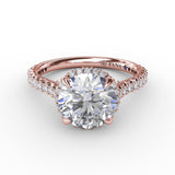 14Kt Rose Gold Bridal Engagement Rings