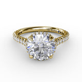 14Kt Yellow Gold Bridal Engagement Rings