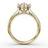 18Kt Yellow Gold Bridal Engagement Rings