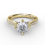 18Kt Yellow Gold Bridal Engagement Rings