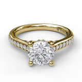 18Kt Yellow Gold Bridal Engagement Rings