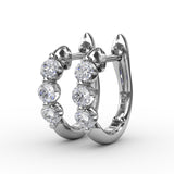 18Kt White Gold Diamond Fashion Earrings