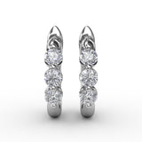 18Kt White Gold Diamond Fashion Earrings