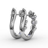 18Kt White Gold Diamond Fashion Earrings