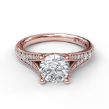 18Kt Rose Gold Bridal Engagement Rings