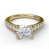 18Kt Yellow Gold Bridal Engagement Rings