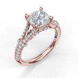 14Kt Rose Gold Bridal Engagement Rings