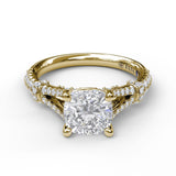 14Kt Yellow Gold Bridal Engagement Rings