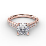 18Kt Rose Gold Bridal Engagement Rings