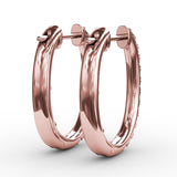 14Kt Rose Gold Color Fashion Earrings