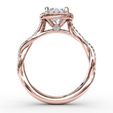 14Kt Rose Gold Bridal Engagement Rings