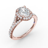 14Kt Rose Gold Bridal Engagement Rings