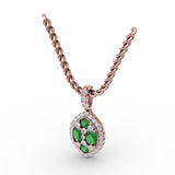 14Kt Rose Gold  Color Fashion Pendants