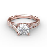 18Kt Rose Gold Bridal Engagement Rings