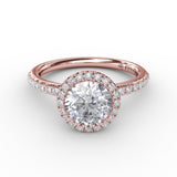 18Kt Rose Gold Bridal Engagement Rings