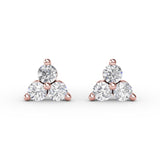 18Kt Rose Gold Diamond Fashion Earrings