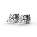 18Kt White Gold Diamond Fashion Earrings