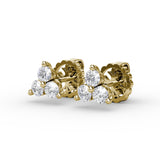 18Kt Yellow Gold Diamond Fashion Earrings