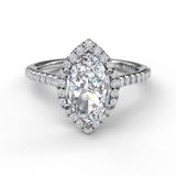 14Kt White Gold Bridal Engagement Rings