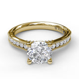 14Kt Yellow Gold Bridal Engagement Rings